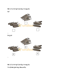 Giải vở bài tập Toán lớp 1 trang 10, 11 sách Cánh Diều