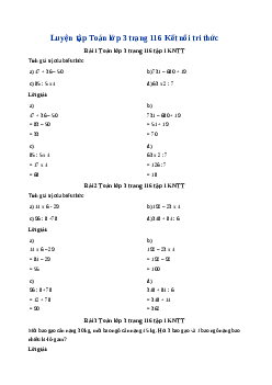 Giải SGK môn Toán 3 -  Bài 42: Ôn tập biểu thức số | Kết nối tri thức