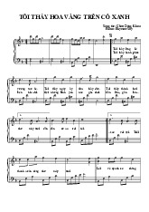 Tôi Thấy Hoa Vàng Trên Cỏ Xanh Piano - Tài liệu tổng hợp