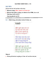 Bài tập thực hành Web tuần 4 môn Thiết kế Web | Trường đại học kinh doanh và công nghệ Hà Nội