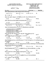 Đề khảo sát Toán 9 tháng 10 năm 2025 trường TH&THCS Vân Dương – Bắc Ninh