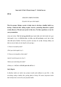 Giải Tiếng Anh 11 Unit 1: Project