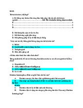 Đề Thi Trắc Nghiệm - Trí Tuệ Nhân Tạo & Dữ Liệu Lớn. Môn Nhập môn AI | Đại học Trường Đại học Phenika.