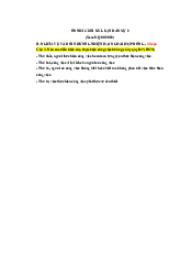 Ôn thi cuối kì luật dân sự - Pháp luật đại cương | Đại học Văn Lang