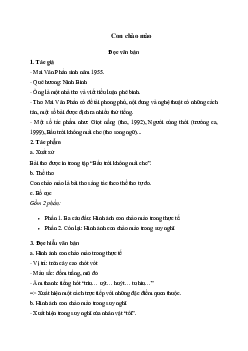 Soạn văn 6: Soạn bài Con chào mào | Ngữ văn 6 | Kết nối tri thức