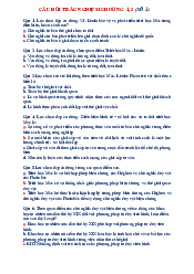 Câu hỏi trắc nghiệm Chương 1,2 số 1 Triết học Mác - Lênin | Trường Đại học Công nghệ, Đại học Quốc gia Hà Nội