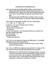 Câu hỏi ôn tập vĩ mô chương 1 | Đại học Kinh tế Thành phố Hồ Chí Minh