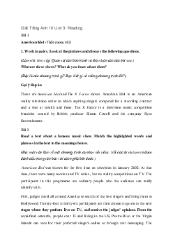 Tiếng Anh 10 Unit 3: Reading - Kết Nối Trí Thức