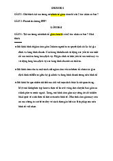 Đề cương Chương 1: Tác Nhân Kinh Tế và Đường PPF môn Kinh tế vi mô 1 | Học viện Tài chính
