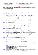 Đề ôn tập cuối học kì 1 Toán 11 năm 2025 – 2026 trường THPT Thủ Đức – TP HCM