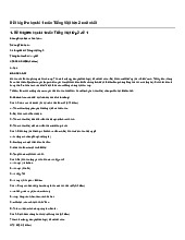 Đề thi giữa học kì 1 môn Tiếng Việt lớp 2 mới nhất