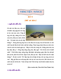 Bài tập cuối tuần lớp 2 môn Tiếng Việt Chân trời sáng tạo - Tuần 26 (Nâng cao)