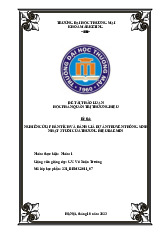 Nghiên cứu Dự án Truyền thông BAEMIN 3 tuổi | Bài thảo luận Quản trị thương hiệu