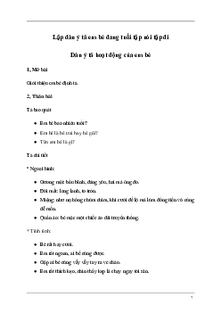 Dàn ý tả em bé đang tuổi tập nói tập đi (6 mẫu) | Tập làm văn lớp 5