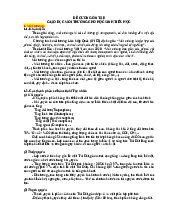 ĐỀ CƯƠNG ÔN TẬP GIÁO DỤC MÔI TRƯỜNG