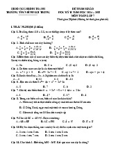 Đề tham khảo cuối kì 2 Toán 7 năm 2024 – 2025 phòng GD&ĐT Bình Thạnh – TP HCM có đáp án