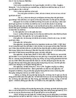 Bài tập tự luận học phần Triết học Mac-Lênin