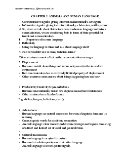 Introduction to Linguistics