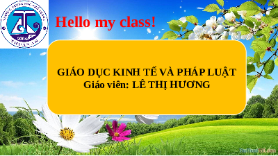 Giáo án điện tử Giáo dục Kinh tế và Pháp luật 11 Bài 2 Kết nối tri thức: Cung - cầu trong nền kinh tế thị trường
