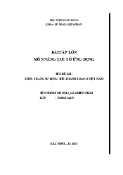 Thực Trạng Sử Dụng Thẻ Thanh Toán Ở Việt Nam | Bài Tập Môn Năng Lực Số Ứng Dụng