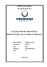 Phương pháp "Học tập tự chủ" | Bài tập lớn kết thúc học phần Phương pháp học tập và nghiên cứu khoa học