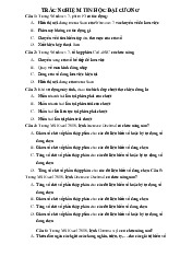 TOP 144 câu hỏi trắc nghiệm môn tin học đại cương / Trường Đại học Kinh tế - Tài chính thành phố Hồ Chí Minh