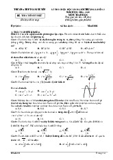 Đề chọn học sinh giỏi Toán 12 năm 2024 – 2025 trường THPT Cẩm Xuyên – Hà Tĩnh
