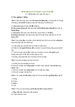 Đề thi giữa kì 2 Tin học 6 Cánh diều năm 2024 - Đề 3