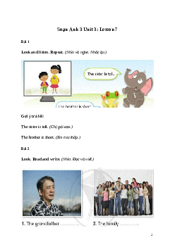 Tiếng Anh lớp 3 Unit 3: Lesson 7 trang 56 Explore Our World