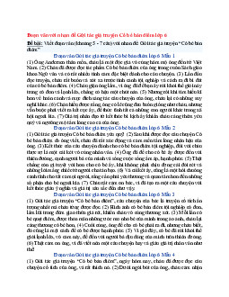 Văn mẫu lớp 6 Kết nối tri thức bài Đoạn văn với nhan đề Gửi tác giả truyện Cô bé bán diêm