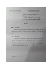 Đề thi hết môn học kì 1 Chủ nghĩa xã hội khoa học năm học 2025-2026  - trường đại học Khoa học xã hội và nhân văn – Đại học quốc gia hà nội.