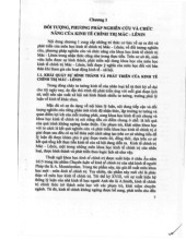 Chương 1 Đối tượng, phương pháp nghiên cứu và chức năng | Môn Kinh tế chính trị - Trường Đại học Bách khoa - Đại học Quốc gia Thành phố Hồ Chí Minh