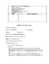 Bệnh án rối loạn lo âu | Y tế - Sức khỏe