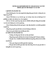 Chính sách Vay Vốn và Quy Định cho Khách Hàng | Môn Chính sách công - Đại học Kinh Tế Quốc Dân