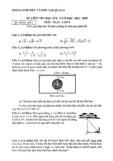 Đề học kì 1 Toán 9 năm 2024 – 2025 phòng GD&ĐT Quận 8 – TP HCM