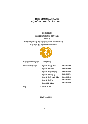 Thực trạng thất nghiệp và chính sách tiền tệ của Việt Nam giai đoạn từ 2012 đến 2015 | Bài tập môn Kinh tế vĩ mô