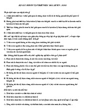 BỘ CÂU HỎI ÔN TẬP TRIẾT HỌC MÁC-LÊNIN - 20203. Môn Lịch sử đảng (LSDD01) | Trường Đại học Giao thông Vận tải.