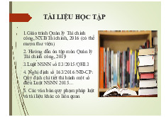 Tài liệu ôn tập Quản lý Tài chính công Chương 1 | Quản lý tài chính công | Trường Đại Học Lâm Nghiệp