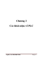 Chương 2 Các khái niệm về PLC | Đại học Kinh tế Kỹ thuật Công nghiệp