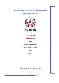 Tiểu luận môn thiết kế ô tô đề 8 GVHD: MSc.Đặng Quý | Khoa cơ khí động lực Trường đại học sư phạm kỹ thuật TP. Hồ Chí Minh