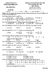 Đề khảo sát lần 1 Toán 10 năm 2025 – 2026 trường THPT Triệu Sơn 3 – Thanh Hóa