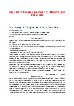 Soạn bài Tự đọc sách báo trang 110 | Tiếng Việt lớp 3 Cánh diều