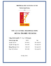 Tìm hiểu về Enzym | Tiểu luận môn Hóa sinh đại cương | Đại học Bách khoa hà nội