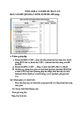 Tổng hợp và cân đối kế toán 5  môn Nguyên lý kế toán   | Học viện Nông nghiệp Việt Nam