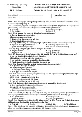 Đề thi thử tốt nghiệp THPT 2025 môn Giáo dục Kinh tế và Pháp luật cụm trường THPT Hải Dương