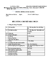 Đề cương chi tiết học phần Xác suất thống kê | Trường Đại học Công nghệ thông tin và Truyền thông Việt Hàn, Đại học Đà Nẵng