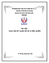 Tài liệu Thực Tập: Kỹ Thuật Số và Vi Điều Khiển | Môn Vi xử lý 1 - Đại học Sư phạm Kỹ thuật Thành phố Hồ Chí Minh