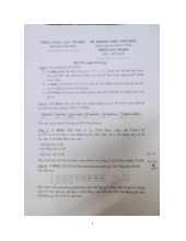 Đề thi hết môn học kì  1 Mạng máy tính năm học 2025-2026  - trường đại học Khoa học tự nhiên – Đại học quốc gia hà nội.