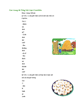 Giải SGK môn Tiếng việt 2 - Bài 30: Viết về một trò chơi, món ăn của quê hương (4) | Cánh diều