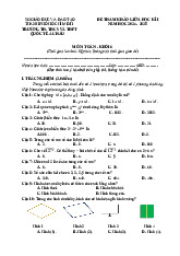 Đề tham khảo giữa kì 1 Toán 6 năm 2024 – 2025 phòng GD&ĐT Quận 3 – TP HCM